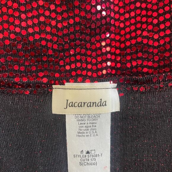 Red Sequined Vest Top M - Picture 5 of 5